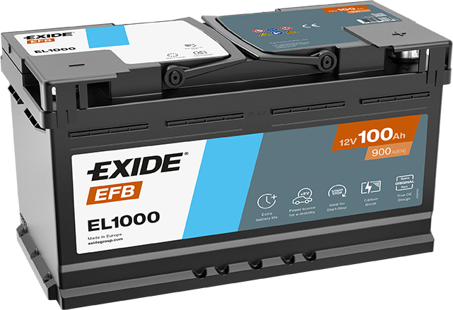 Exide EL1000 EFB Autobatterie 100Ah 595 500 085